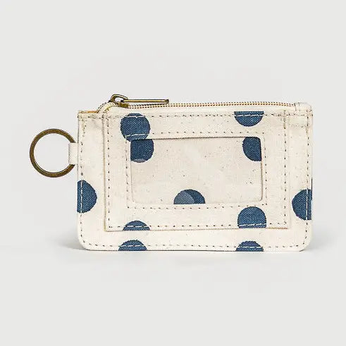 ID Pouch ~  Indigo Dot
