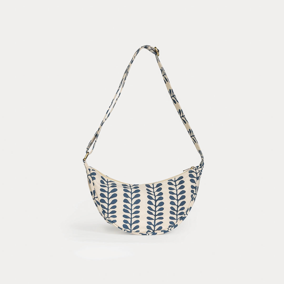 Moon Sling Bag ~ Indigo Fern