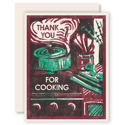 Appreciation Greeting Card ~ Thank You For Cooking