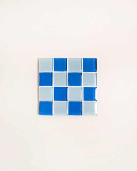 Glass Tile Coaster ~ Blue Sky