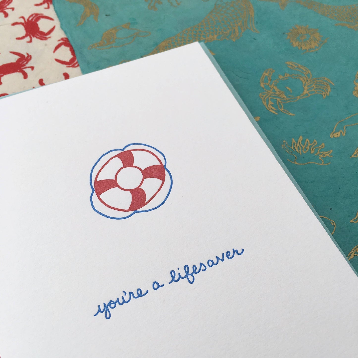 Appreciation Greeting Card ~ You're A Life Saver