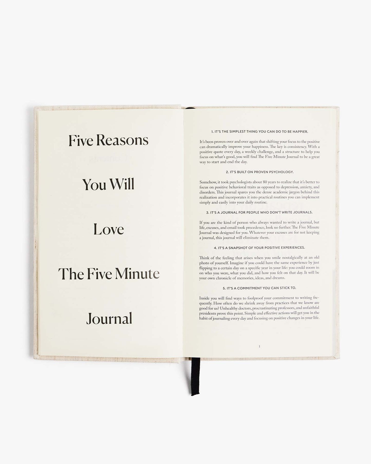 The Five Minute Journal ~ Blue Bows