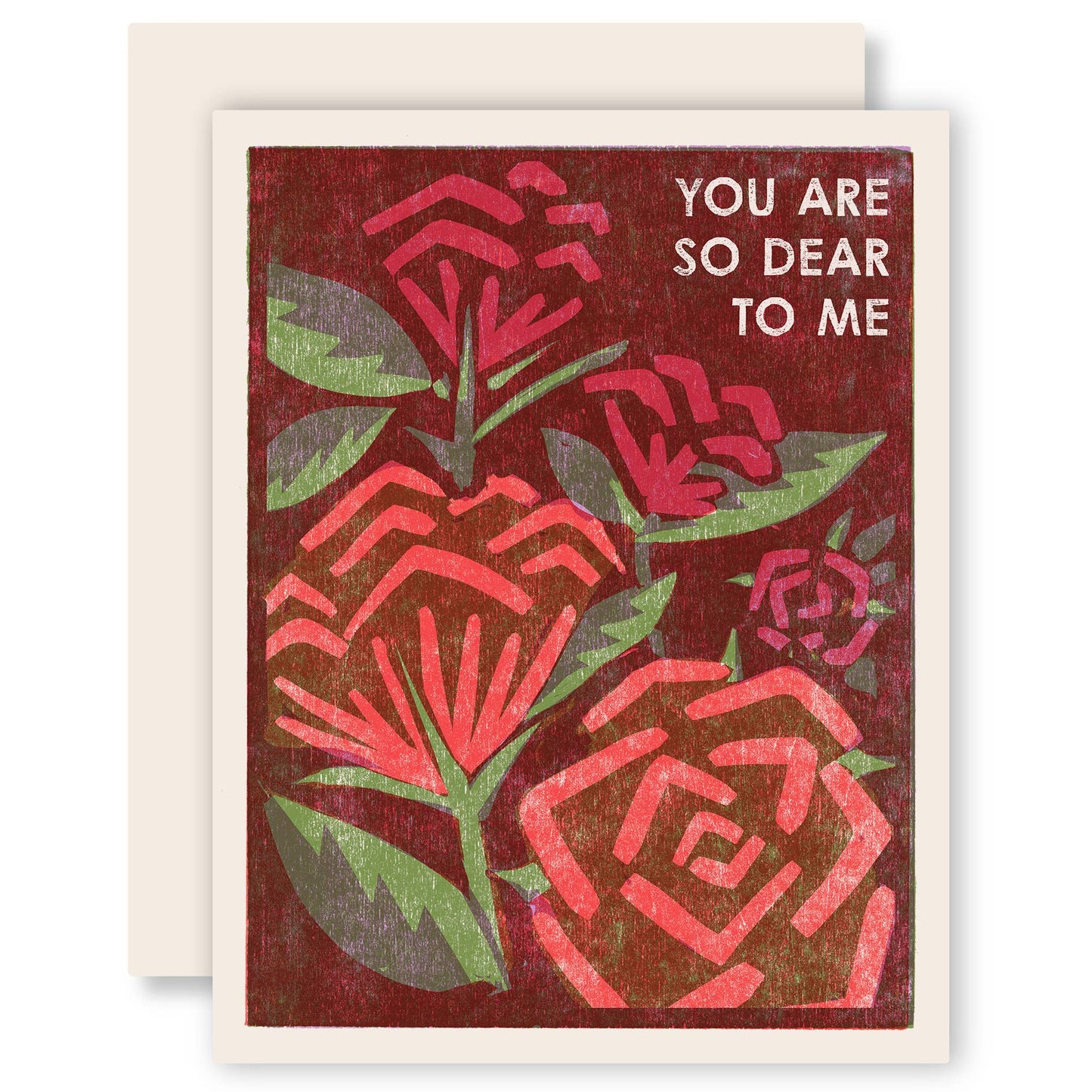 Romantic Greeting Card ~ So Dear to Me (Roses)