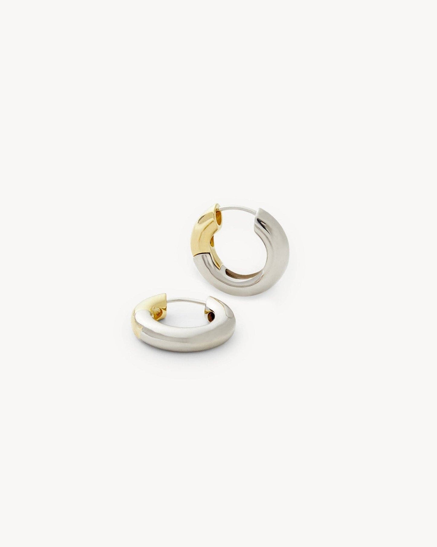 Baby Chunky Hoops ~ 3/4 Silver