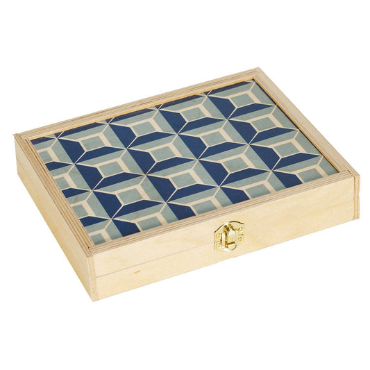 Travel Backgammon ~ Navy Gird