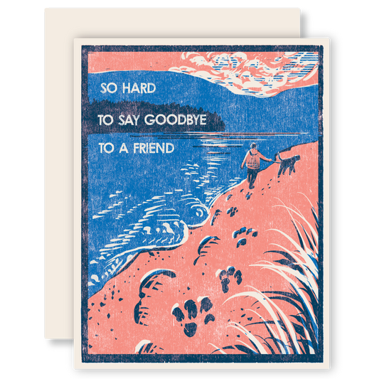 Farewell Greeting Card ~ So Hard to Say Goodbye