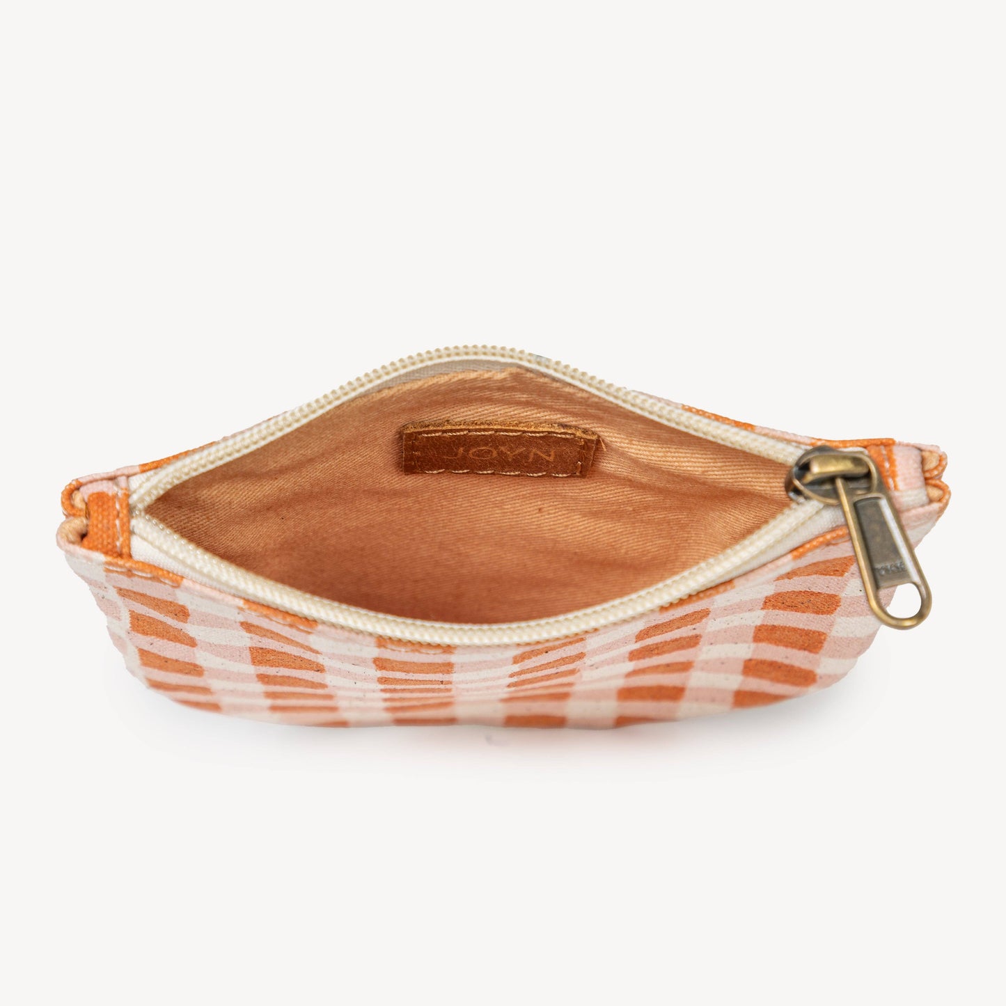 Half Moon Pouch ~ Harvest Gold Gingham