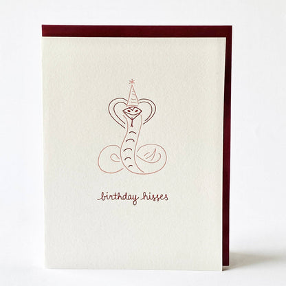 Birthday Greeting Card ~ Birthday Hisses