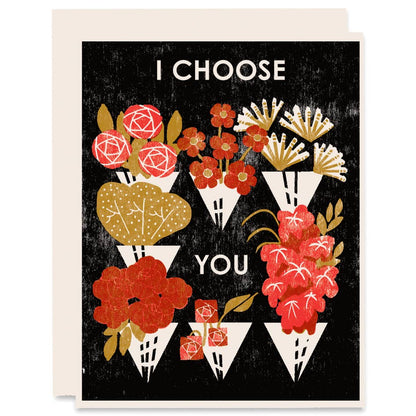 Romantic Greeting Card ~ I Choose You (Flower Shop)