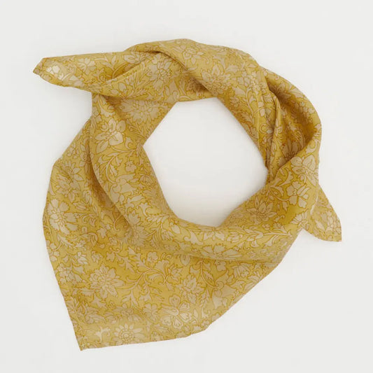 Vintage Silk Bandana ~ Daisychain