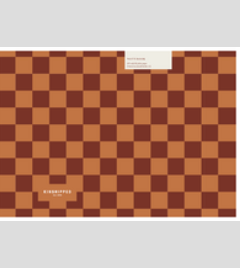 Notebook ~ Brown Checkerboard