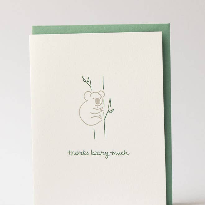Appreciation Greeting Card ~ Thanks Beary Much