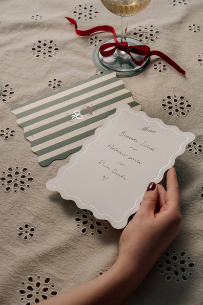 Menu Cards Set of 20 ~ Fruits & Coupes