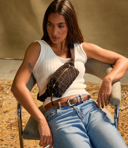 Embroidered Belt Bag