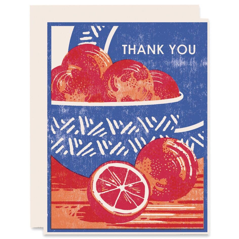 Appreciation Greeting Card ~ Blood Orange