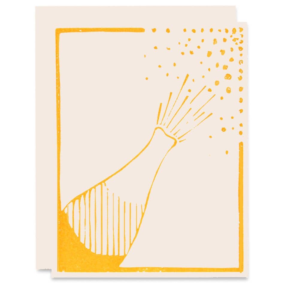 Celebratory Greeting Card ~ Champagne Pop