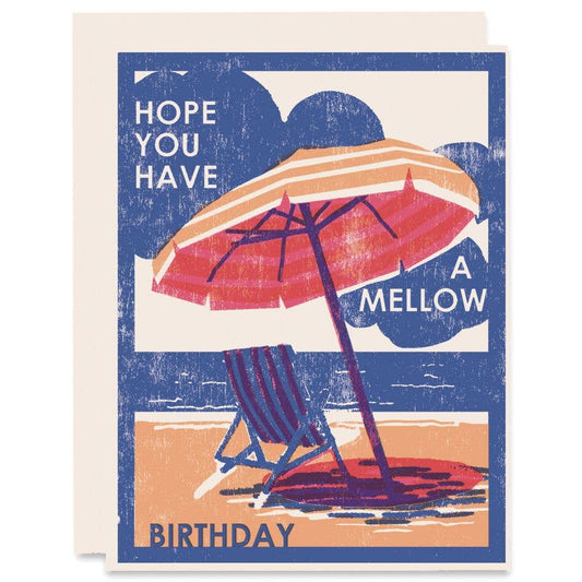 Birthday Greeting Card ~ Mellow Birthday Card