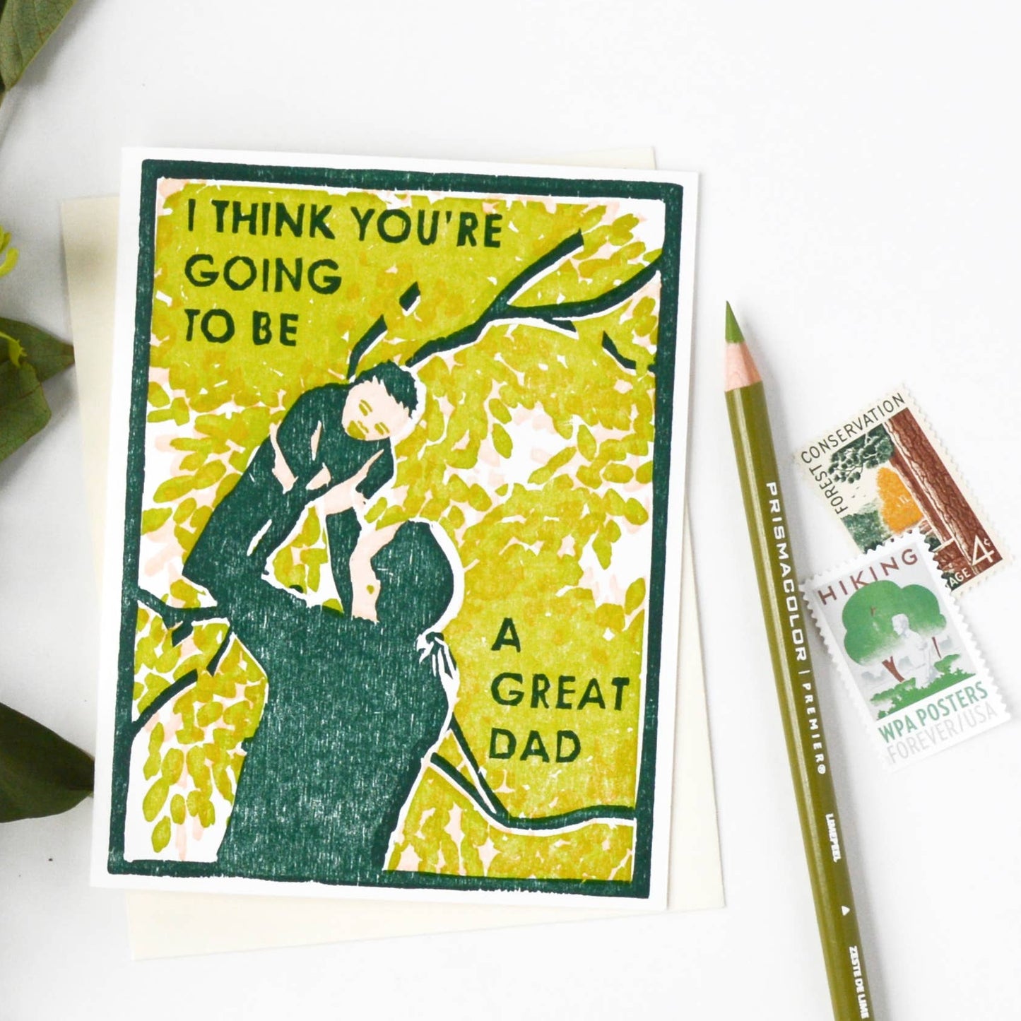 New Baby Greeting Card ~ Great Dad