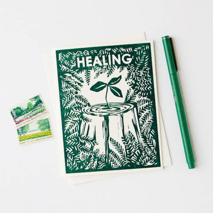 Get Well Greeting Card~ Healing Tree
