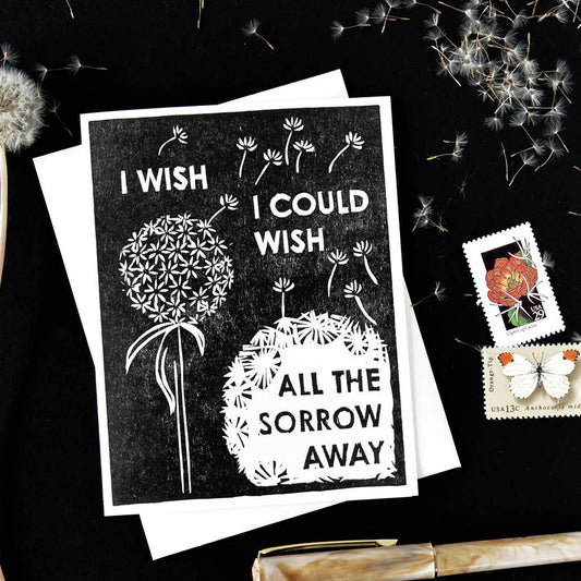 Sympathy Greeting Card ~ I Wish