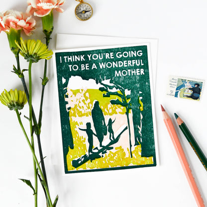 New Baby Greeting Card ~ Wonderful Mother