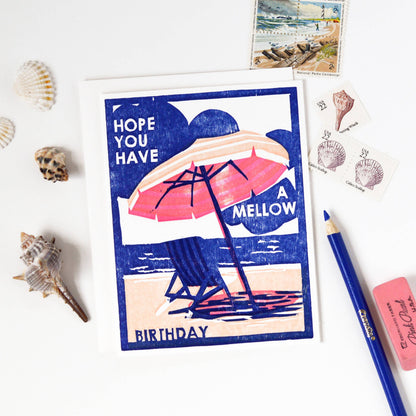 Birthday Greeting Card ~ Mellow Birthday Card