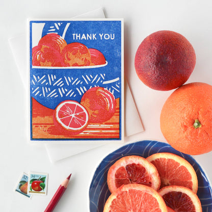 Appreciation Greeting Card ~ Blood Orange