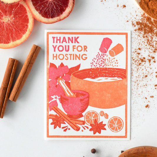 Appreciation Greeting Card ~ Thank You for Hosting