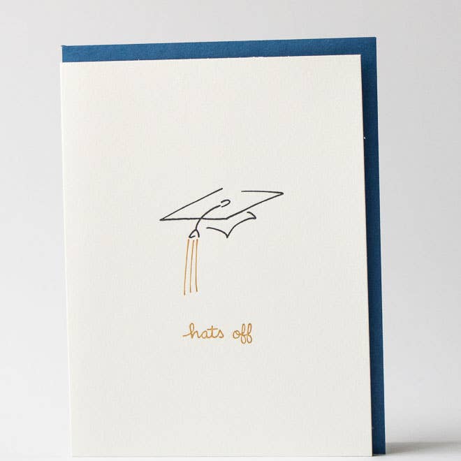Graduation Greeting Card ~ Hats Off