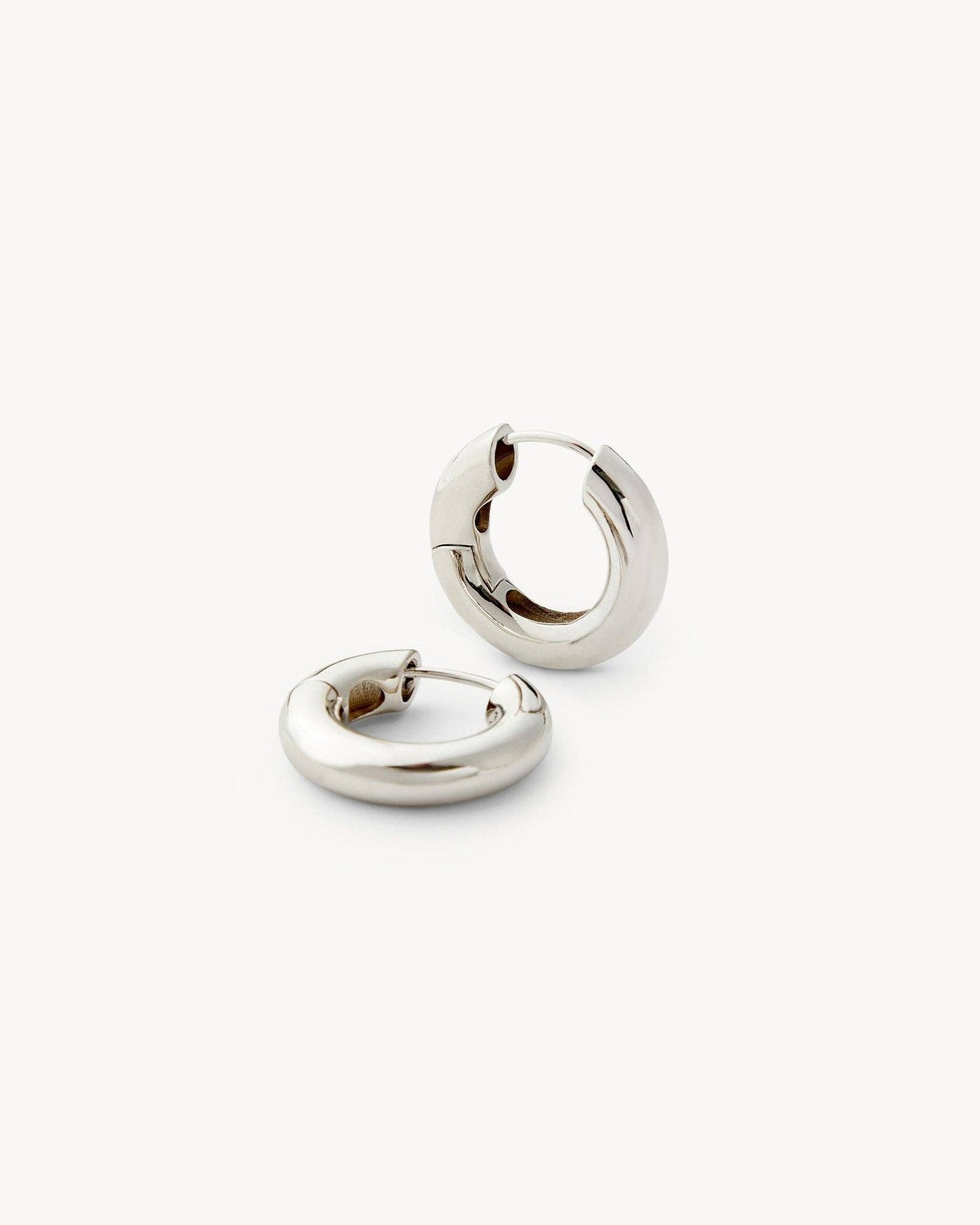 Chunky Hoops ~ Silver