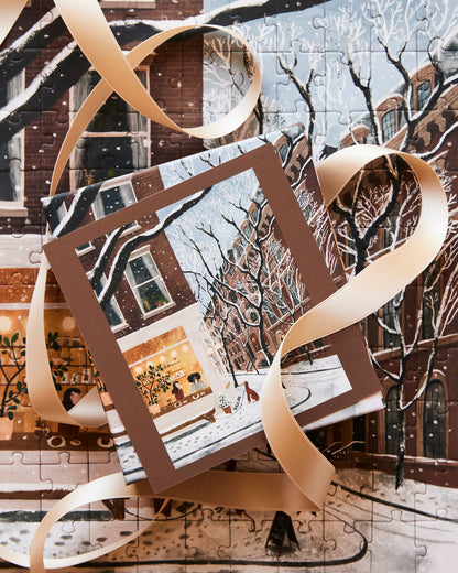 Puzzle (100 Pieces) ~ Coffee in the West Village