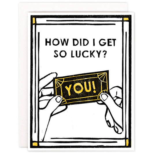 Romantic Greeting Card ~ Lucky Ticket