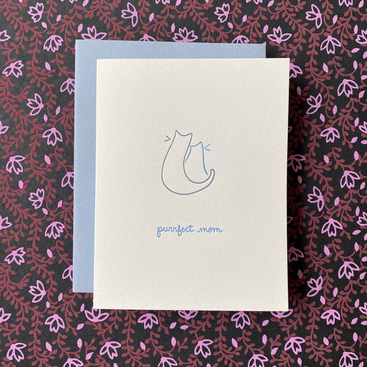 Parent Greeting Card ~ Purrfect Mom