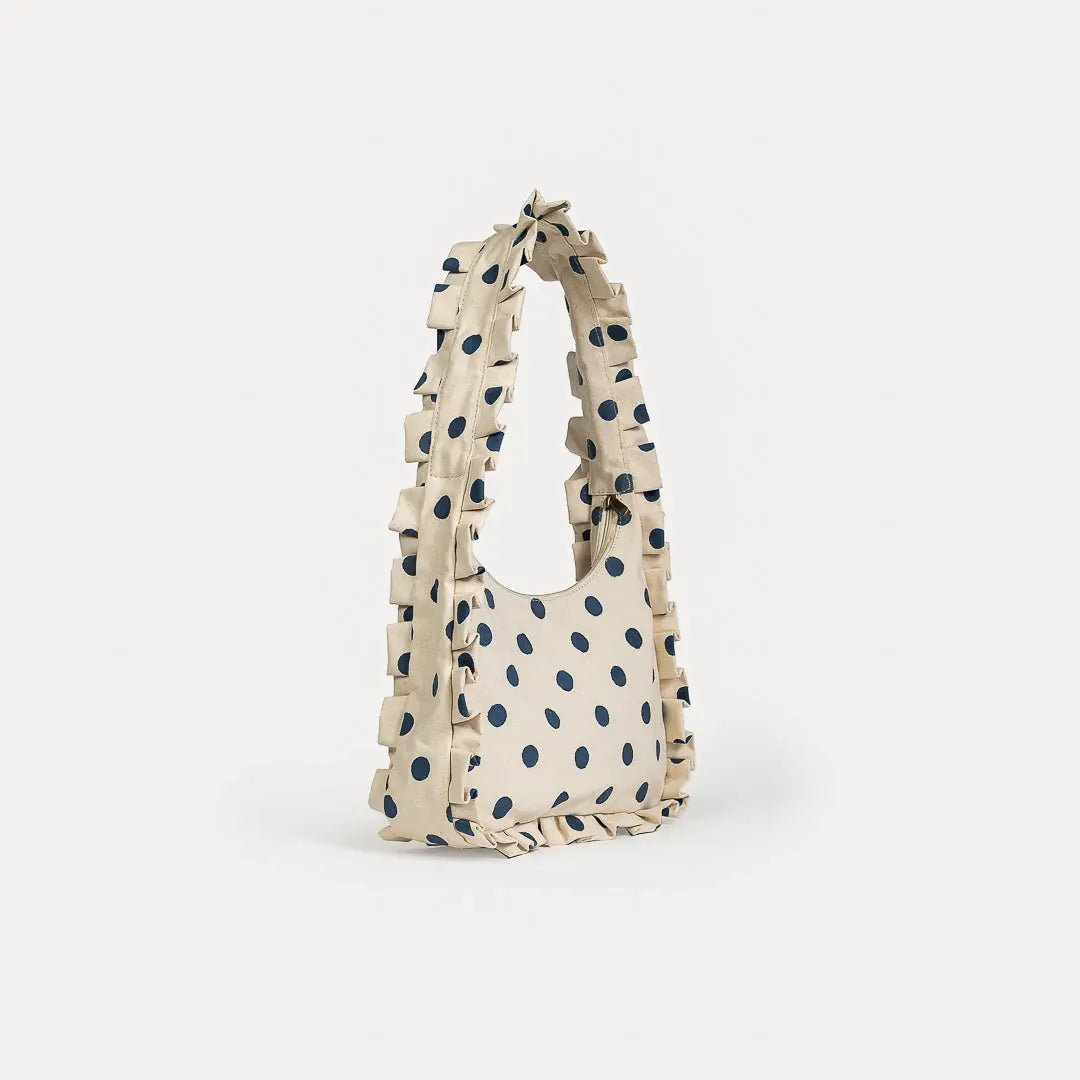 Momo Shoulder Bag ~ Indigo Dot