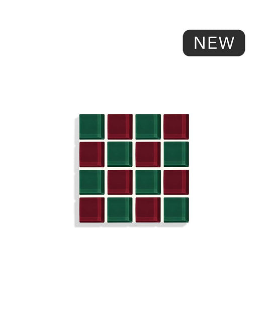 Glass Tile Coaster ~ Christmas Night
