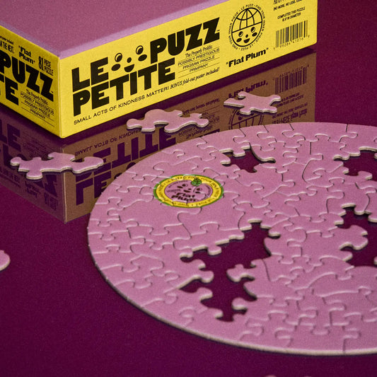 Round Puzzle (81 Pieces) ~ Flat Plum