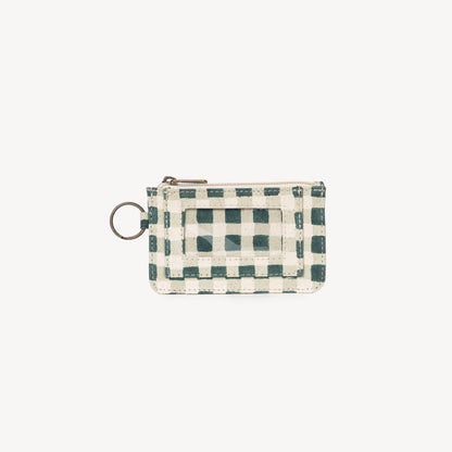 ID Pouch ~ Evergreen Gingham
