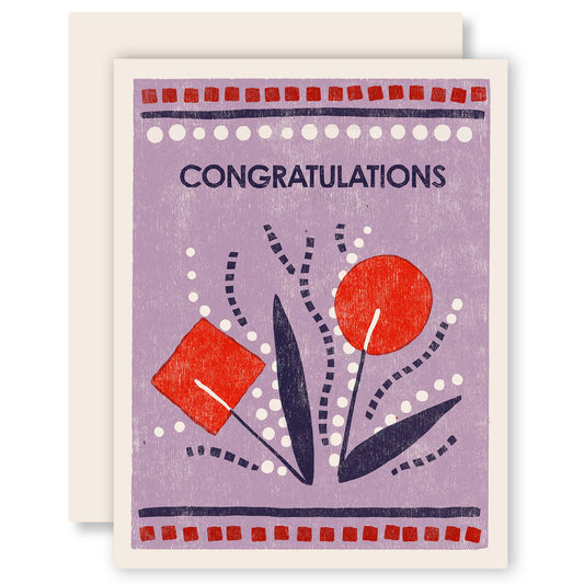 Celebratory Greeting Card ~ Congratulations Bouquet