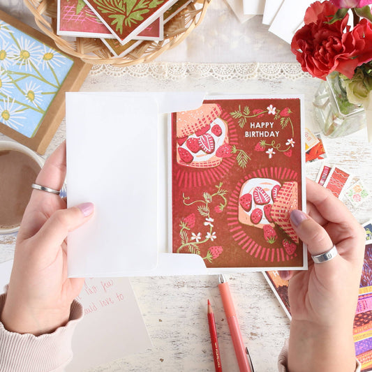 Birthday Greeting Card ~ Strawberry Shortcake