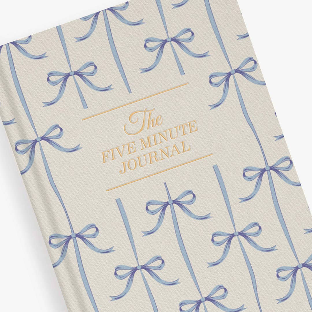The Five Minute Journal ~ Blue Bows