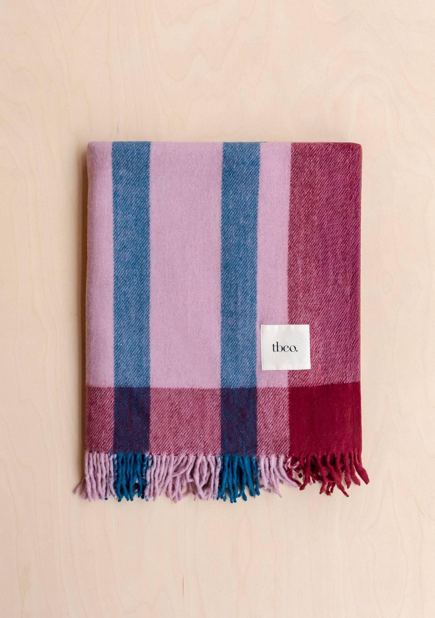 House Blanket ~ Berry Frame Stripe