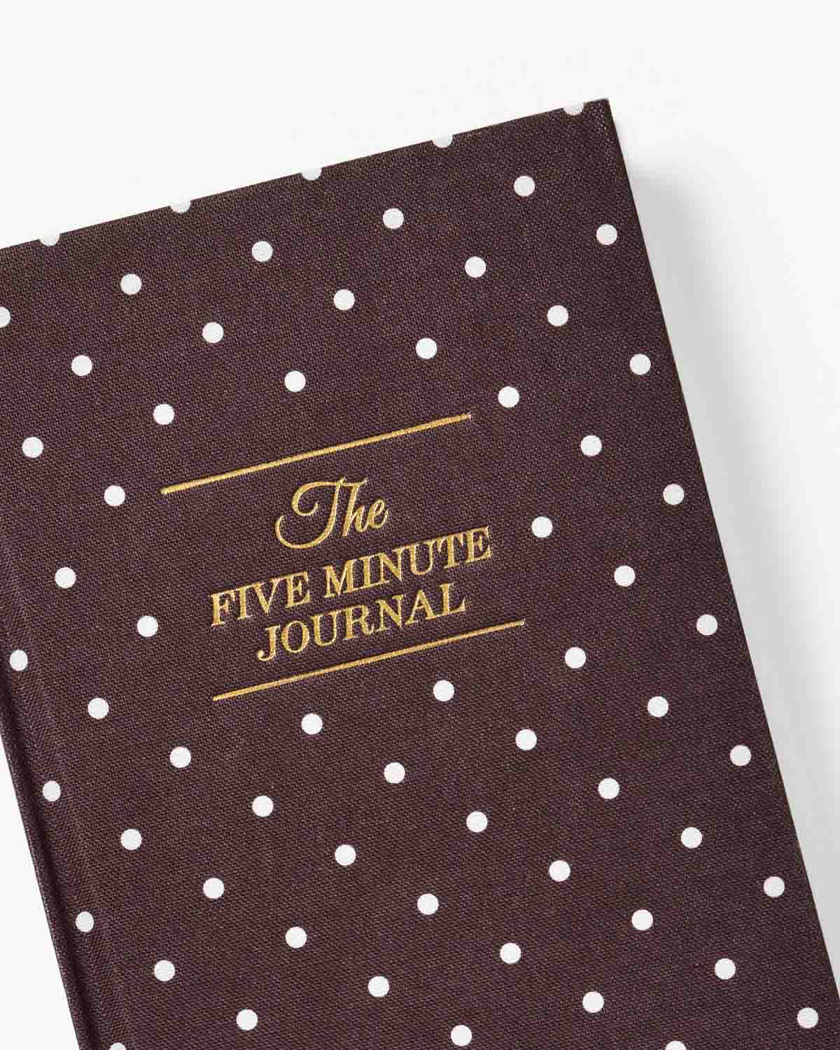 The Five Minute Journal ~ Mocha Polka Dot