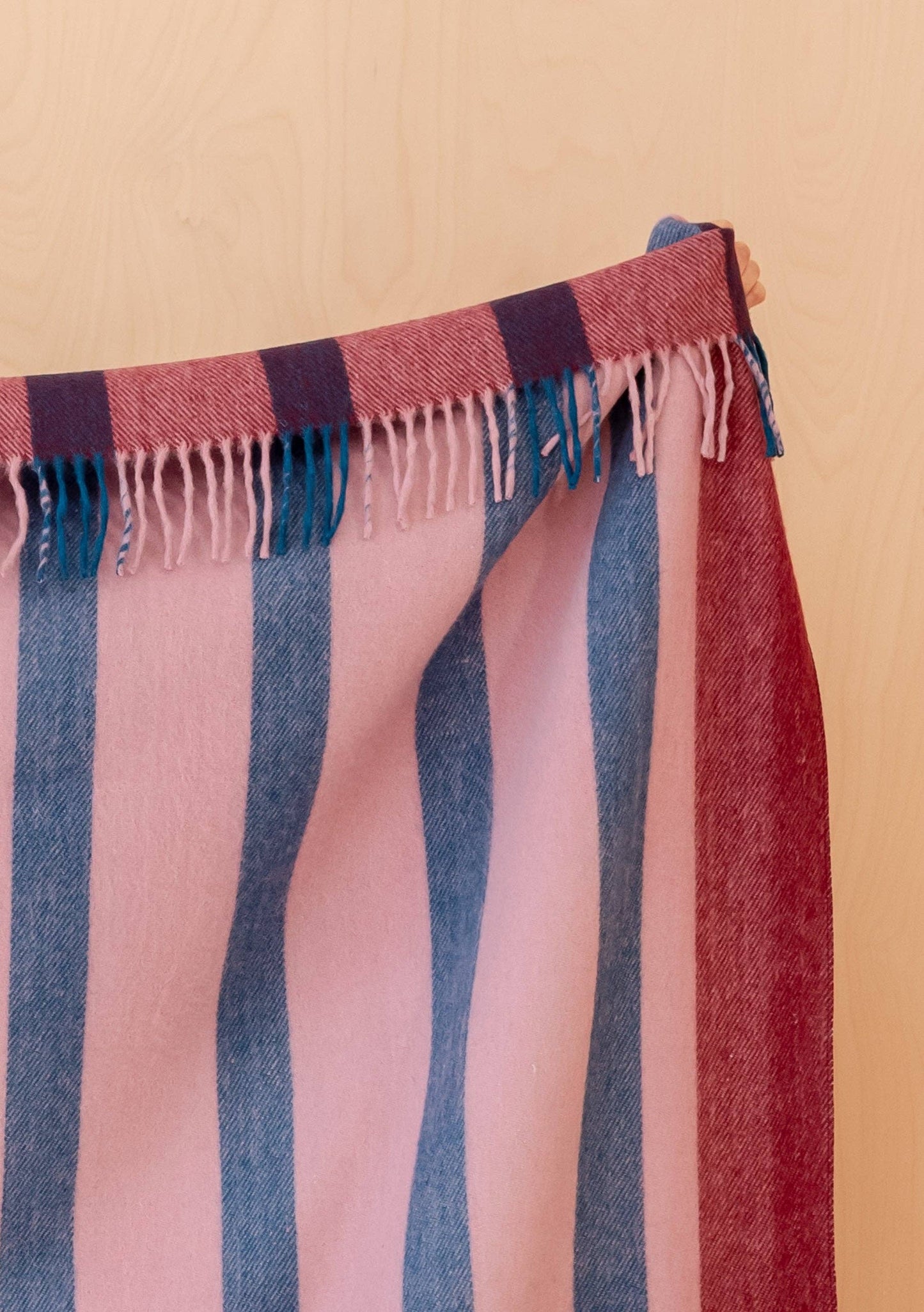 House Blanket ~ Berry Frame Stripe