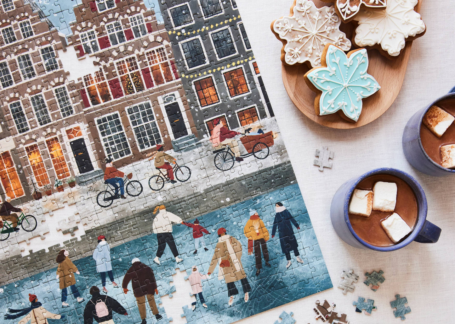 Puzzle (500 Pieces) ~ Snow Day in Amsterdam