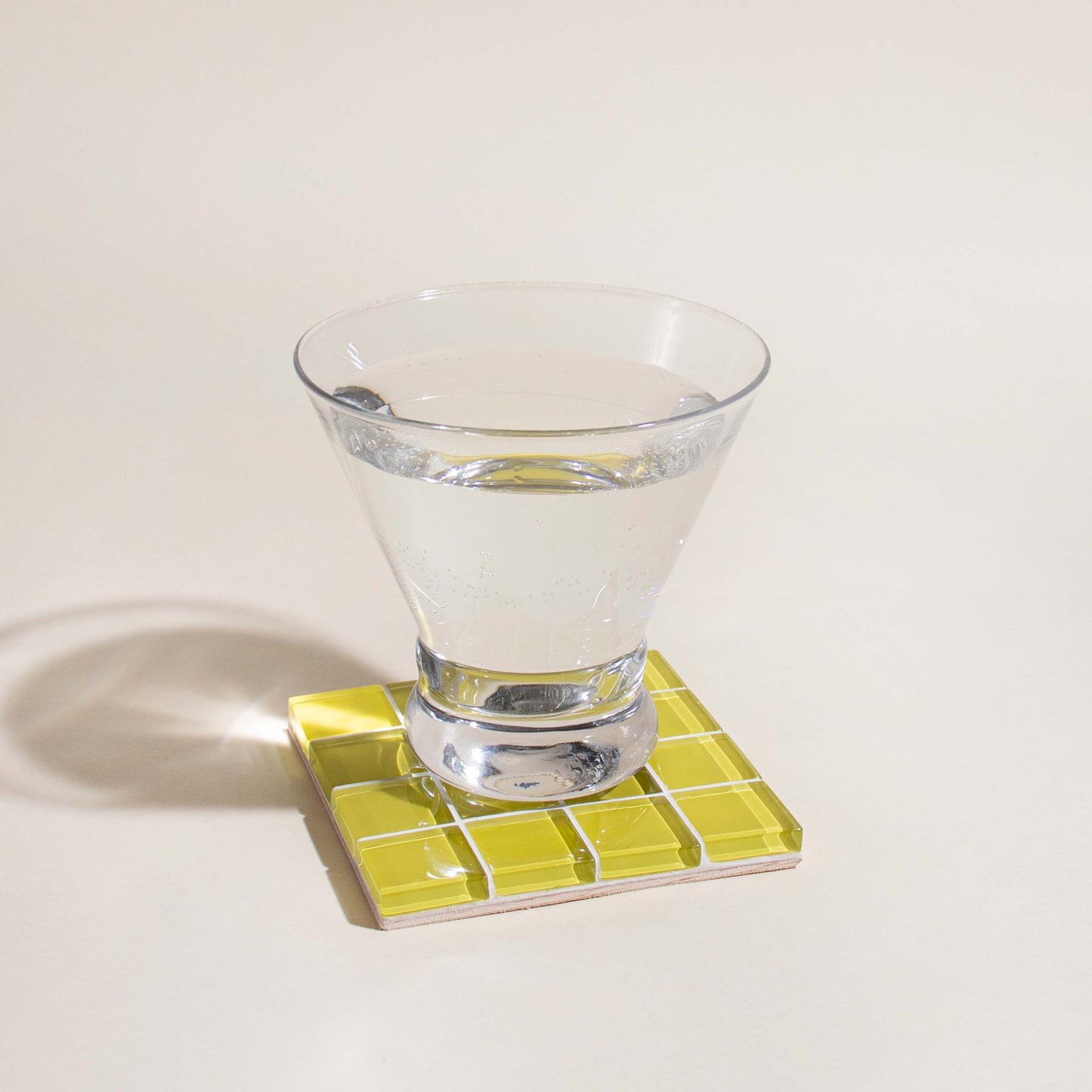 Glass Tile Coaster ~ It's Dandelion