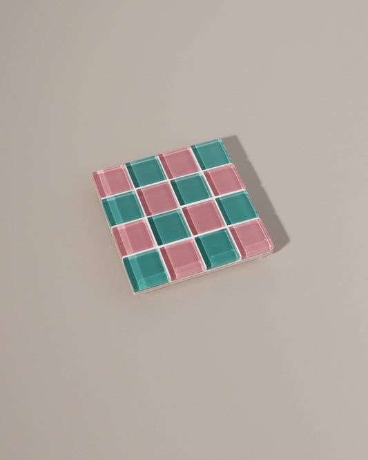 Glass Tile Coaster ~ Sour Watermelon