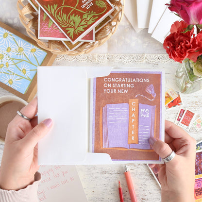 Congratulations Greeting Card ~ New Chapter