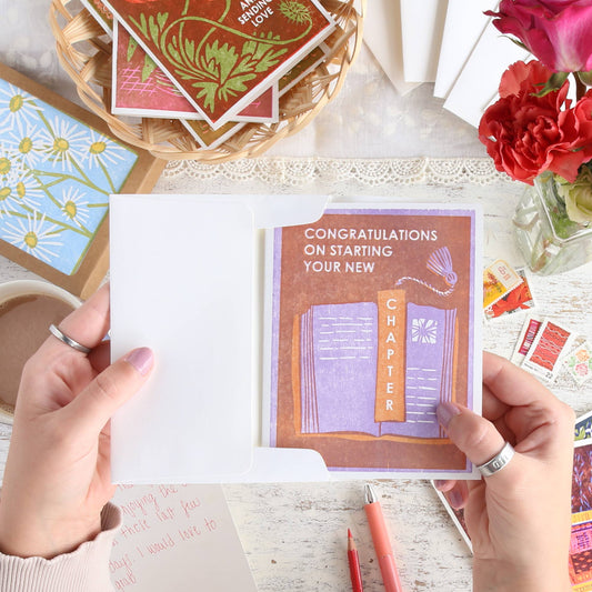 Congratulations Greeting Card ~ New Chapter