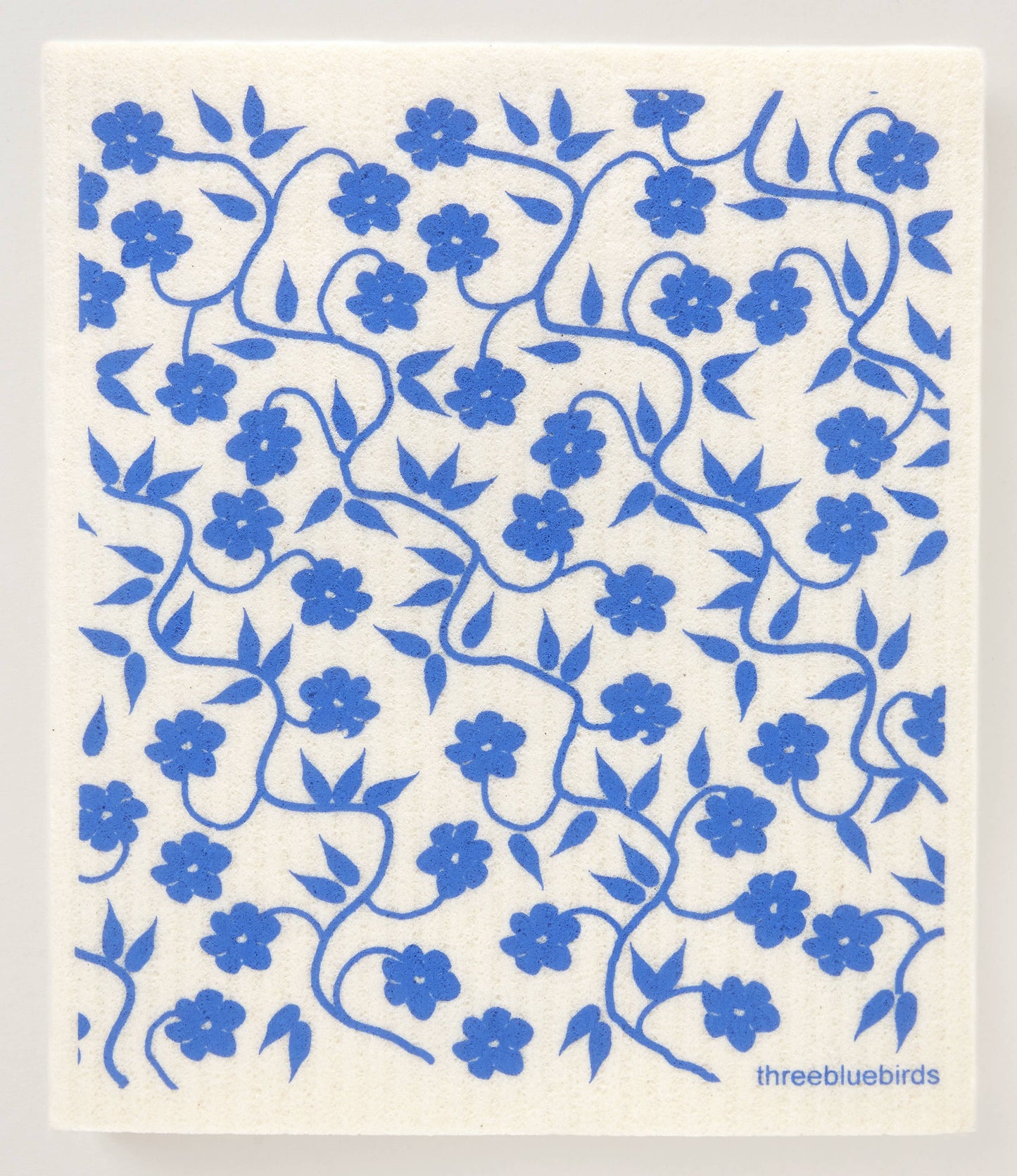 Swedish Dishcloth ~ Periwinkle Vines