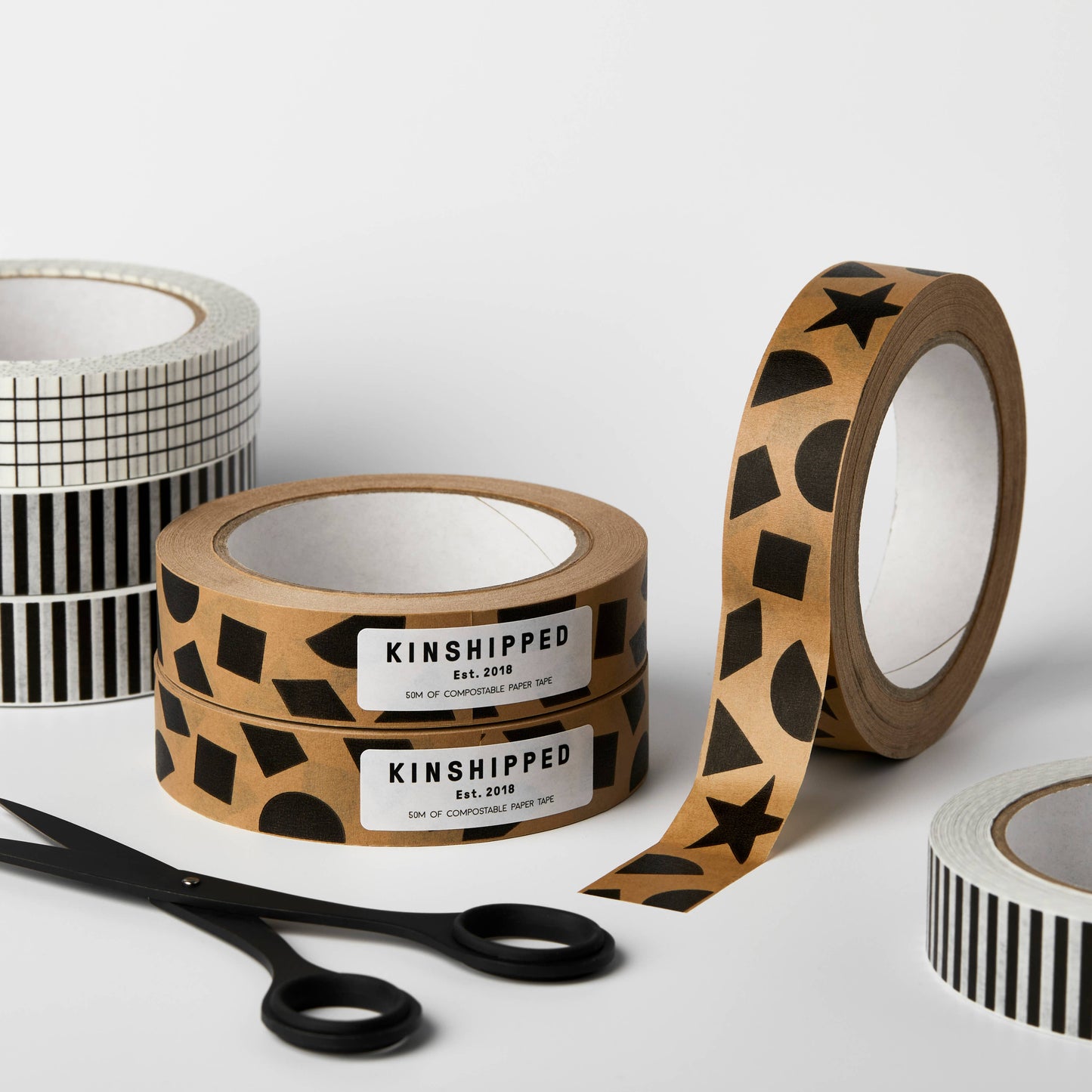 Compostable Paper Tape ~ Scallop